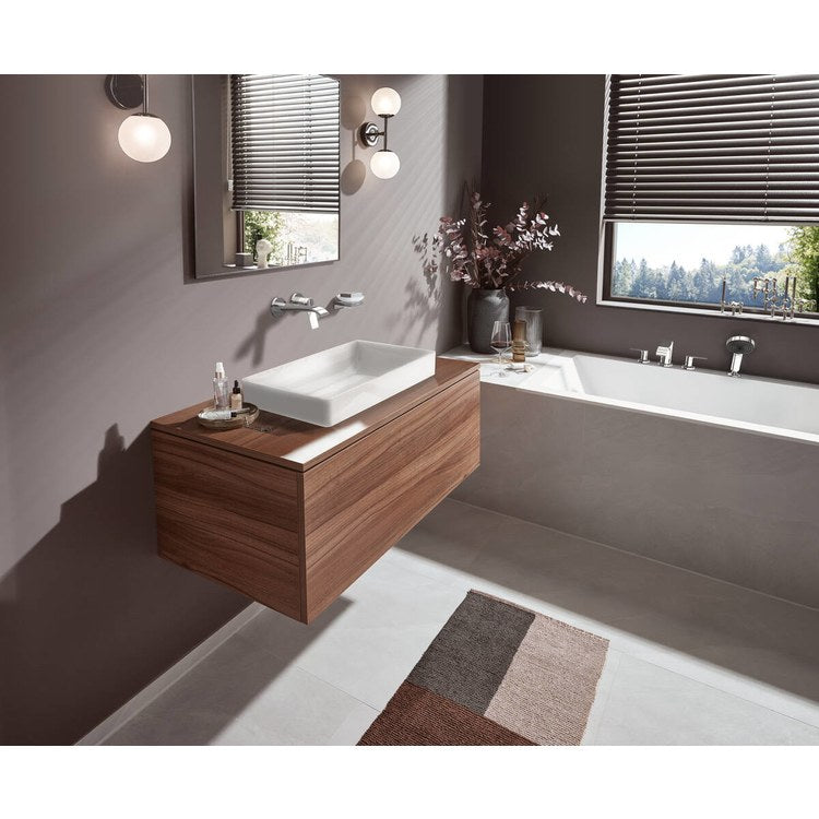 Roman Tub Trim Vivenis with Handshower 2 Lever Chrome WaterSense 10 Inch Spread 4 Hole - Image 3