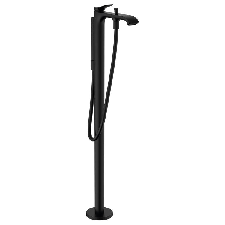 Tub Filler Trim Vivenis Freestanding with Handshower 1 Lever Matte Black 5.28 Gallons per Minute - Image 1