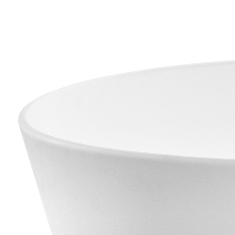 Air Tub Elena 65 x 32 Inch Freestanding Air Bath Flat Rim Center White Matte Oval Sculpturestone 102 Gallons 21-1/2 Inch - Image 2