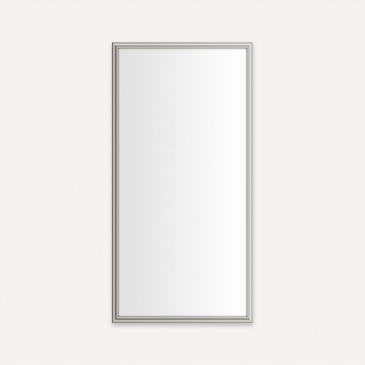 Medicine Cabinet Main Line 20W x 40H x 4D Inch 1 Doors Framed Mirror Polished Nickel Flat Top Reversible Rosemont Frame Slow Close Hinges - Image 1