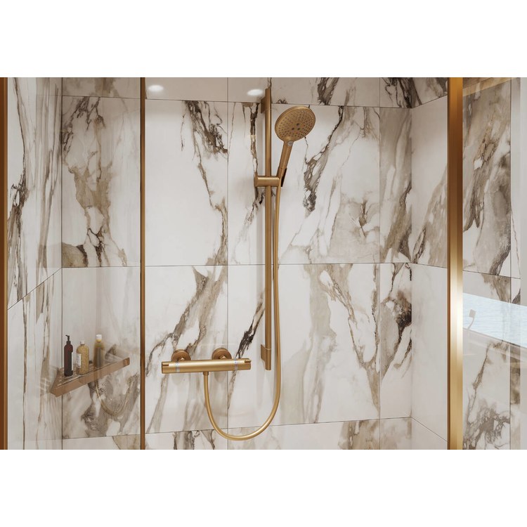 Shower Basket AddStoris Corner Brushed Bronze Metal Wall Mount - Image 2
