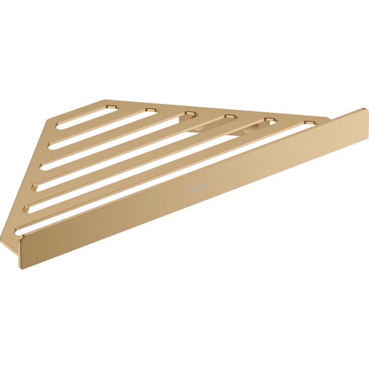 Shower Basket AddStoris Corner Brushed Bronze Metal Wall Mount
