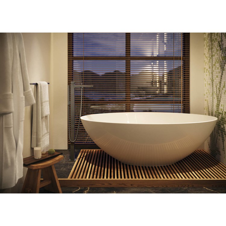 Towel Bar AddStoris 24 Inch Single Brushed Black Chrome Metal 2-3/4 Inch Wall Mount - Image 3