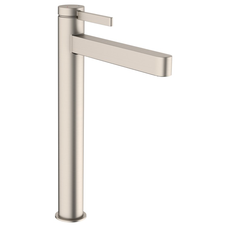 Lavatory Faucet Finoris 260 1 Lever ADA WaterSense Brushed Nickel 1.2 Gallons per Minute Less Drain 1 Hole EcoRight ComfortZone