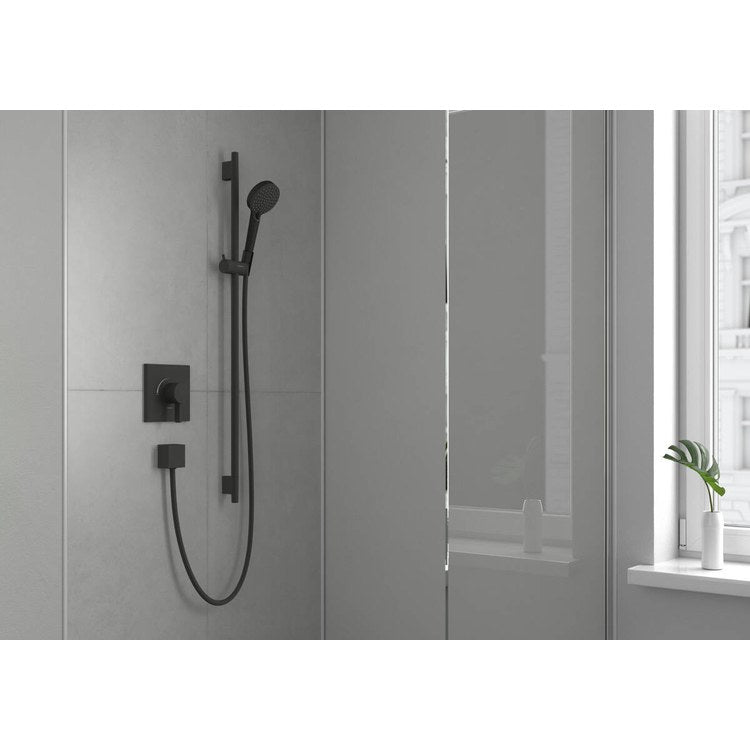 Wall Bar Vernis Matte Black 24 Inch WaterSense Includes 1.5GPM Rain IntenseRain Sprays Handshower Wall Bar Handshower Hose Slider Metal - Image 2