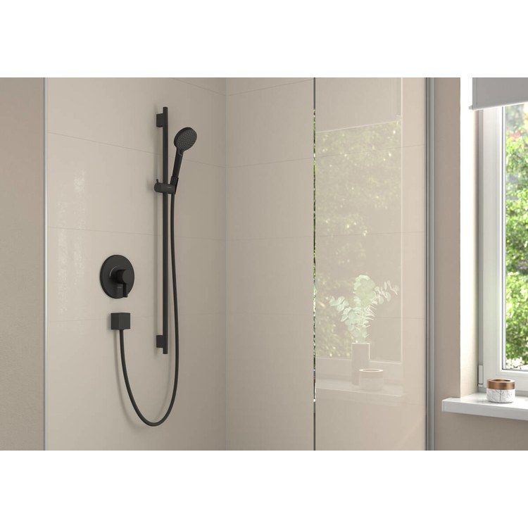 Wall Bar Vernis Matte Black 24 Inch WaterSense Includes 1.5GPM Rain IntenseRain Sprays Handshower Wall Bar Handshower Hose Slider Metal - Image 3