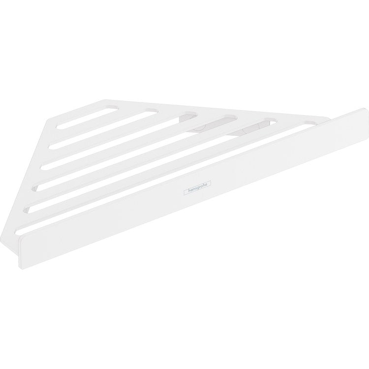 Shower Basket AddStoris Corner Matte White Metal Wall Mount