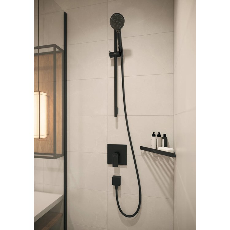 Shower Basket AddStoris Corner Matte Black Metal Wall Mount - Image 2