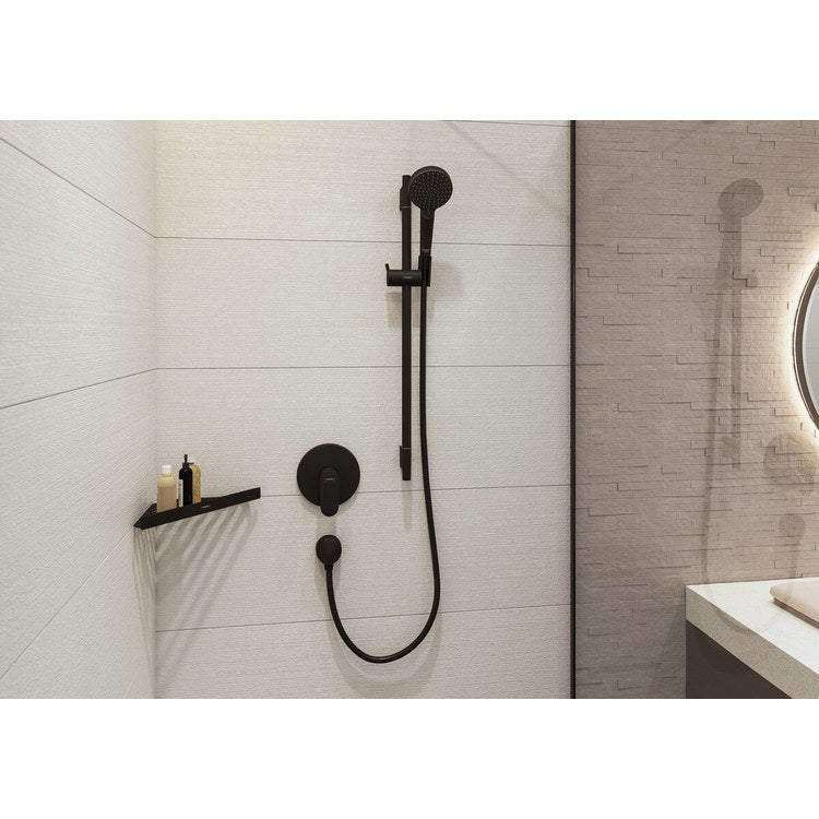 Shower Basket AddStoris Corner Matte Black Metal Wall Mount - Image 3