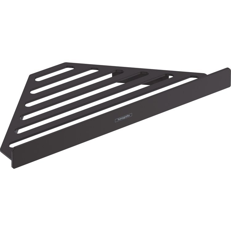 Shower Basket AddStoris Corner Matte Black Metal Wall Mount
