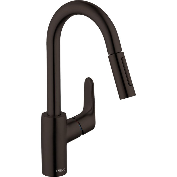 Kitchen Faucet Focus Prep 1 Lever ADA Matte Black Pull Down 150 DEG Swivel 1 Hole 1.75 Gallons per Minute - Image 1