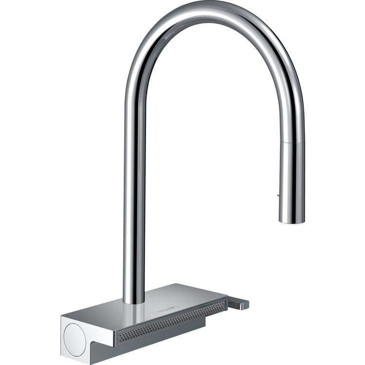 Kitchen Faucet Aquno Select 1 Lever Polished Nickel Pull Down 150 DEG Swivel 1 Hole 1.75 Gallons per Minute - Image 1