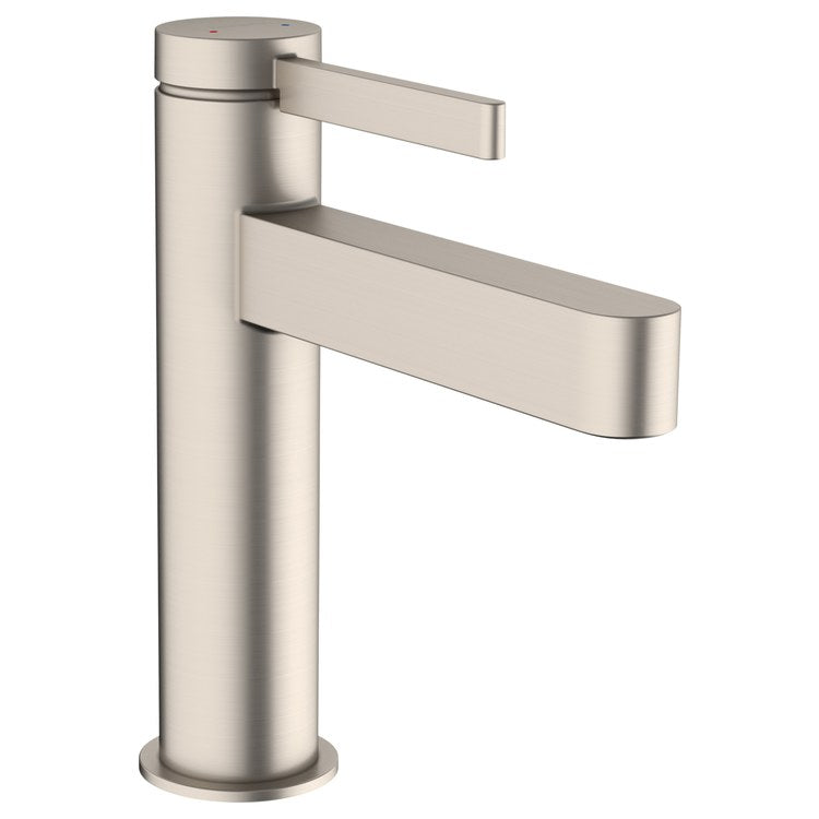 Lavatory Faucet Finoris 110 Deck Mount 1 Lever ADA WaterSense Brushed Nickel 1.2 Gallons per Minute Pop-Up 1 Hole ComfortZone EcoRight