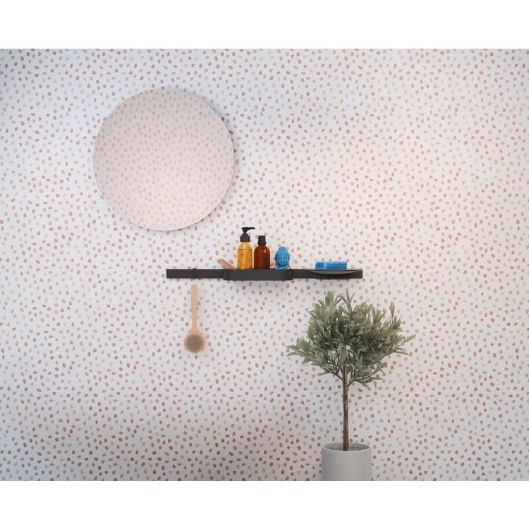 Wall Bar Concealed Fastening Matte Black 9-9/16 Inch Includes Gluing Set Metal - Image 2