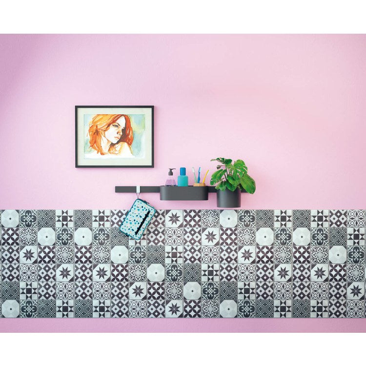 Wall Bar Concealed Fastening Matte Black 9-9/16 Inch Includes Gluing Set Metal - Image 3