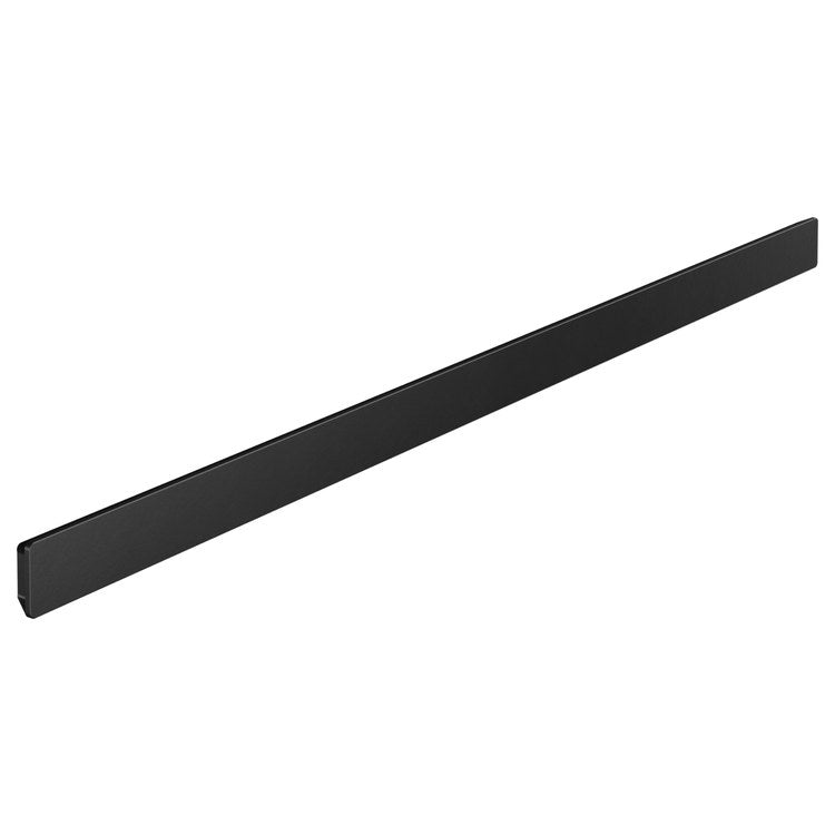 Wall Bar Concealed Fastening Matte Black 9-9/16 Inch Includes Gluing Set Metal - Image 1