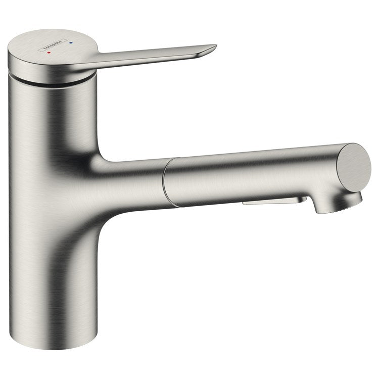 Kitchen Faucet Zesis 1 Lever Stainless Steel Optic 150 DEG Swivel 1 Hole 1.5 Gallons per Minute - Image 1