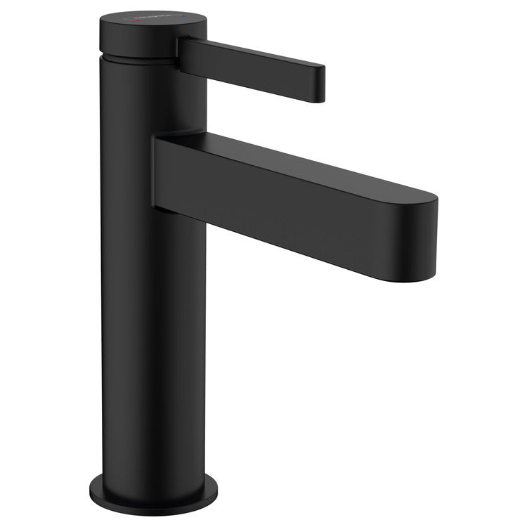 Lavatory Faucet Finoris 110 Deck Mount 1 Lever ADA WaterSense Matte Black 1.2 Gallons per Minute Pop-Up 1 Hole ComfortZone EcoRight