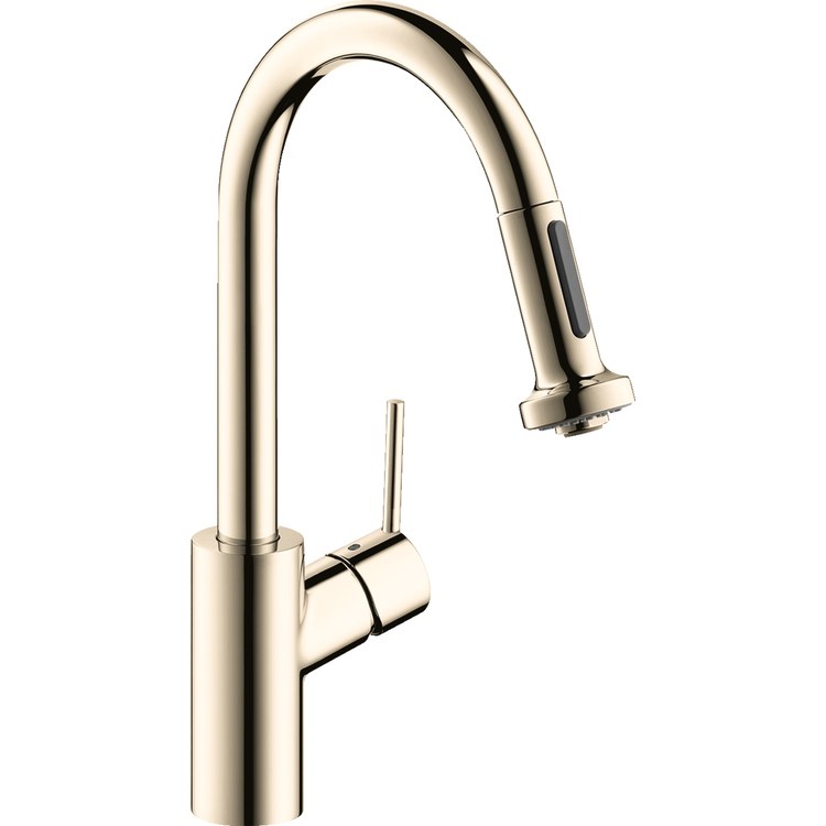 Kitchen Faucet Talis S2 1 Lever ADA Polished Nickel Pull Down 150 DEG Swivel 1 Hole 1.75 Gallons per Minute - Image 1