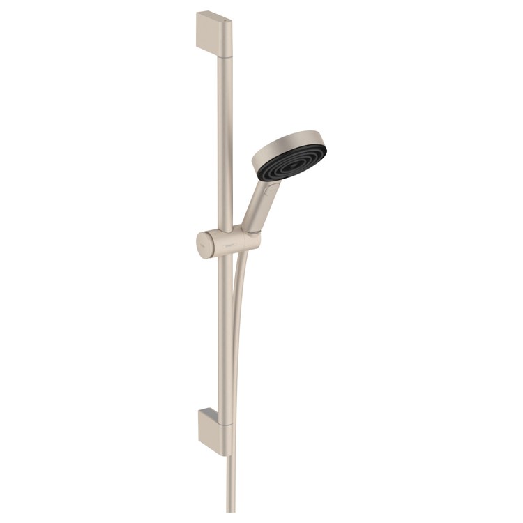 Wall Bar Pulsify Brushed Nickel 24 Inch Includes 1.75GPM Rain IntenseRain Sprays Handshower Wall Bar Handshower Hose Slider Plastic - Image 1
