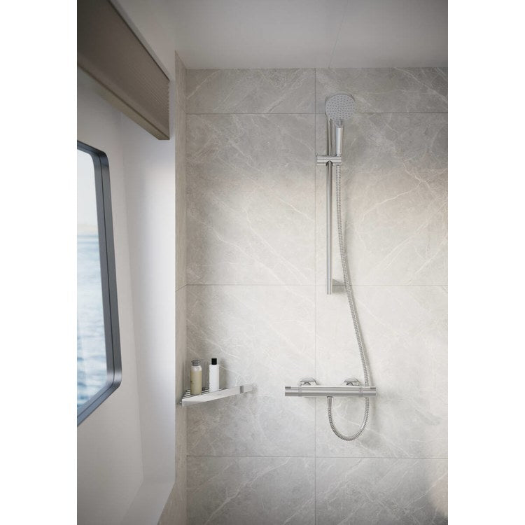 Shower Basket AddStoris Corner Chrome Metal Wall Mount - Image 2