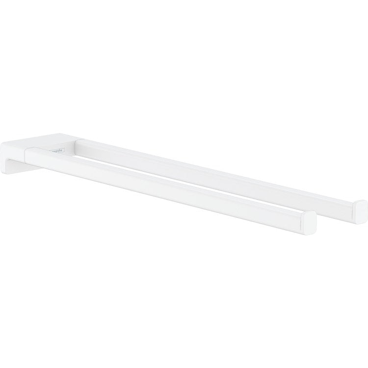Towel Bar AddStoris 18 Inch Dual Matte White Metal - Image 1