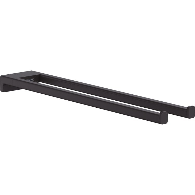 Towel Bar AddStoris 18 Inch Dual Matte Black Metal - Image 1