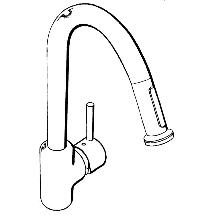 Kitchen Faucet Talis S2 MagFit 1 Lever ADA Polished Nickel Pull Down 150 DEG Swivel 1 Hole 1.75 Gallons per Minute - Image 2