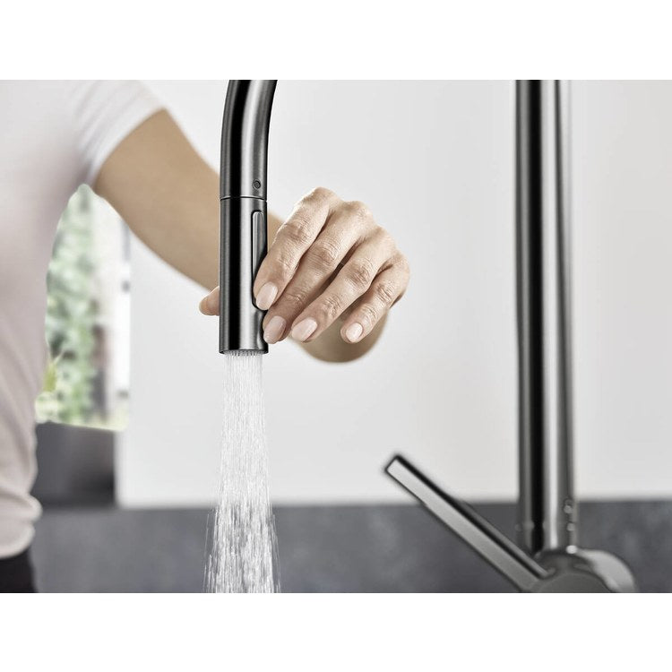 Kitchen Faucet Talis N sBox 1 Lever ADA Brushed Black Chrome Pull Down 150 DEG Swivel 1 Hole 1.75 Gallons per Minute - Image 2