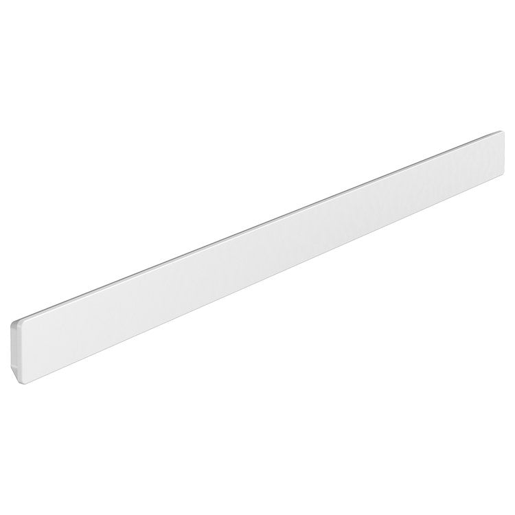 Wall Bar Concealed Fastening Matte White 9-11/16 Inch Includes Gluing Set Metal - Image 1