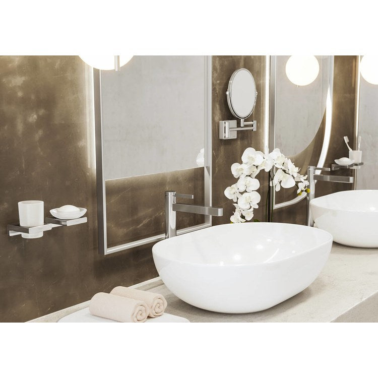 Soap Dish AddStoris Chrome Wall Mount Ceramic - Image 2