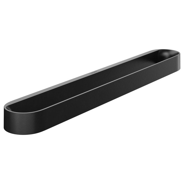 Shower Caddy Tower Rail Matte Black Metal Wall Mount
