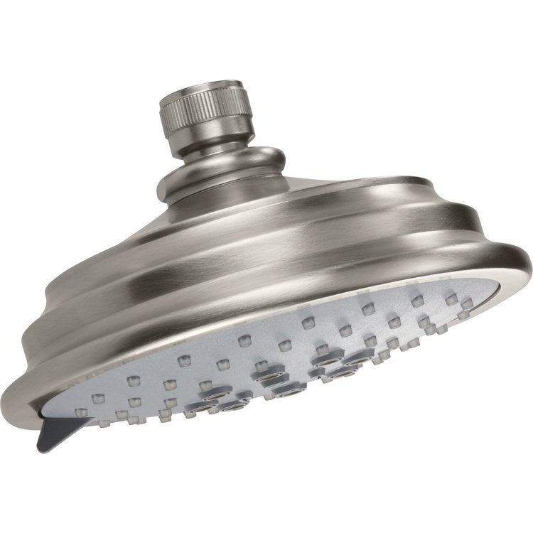 Showerhead 3 Functions Traditional French Gold 5-5/8 Inch 2.5 Gallons per Minute 47 Jets Round - Image 1