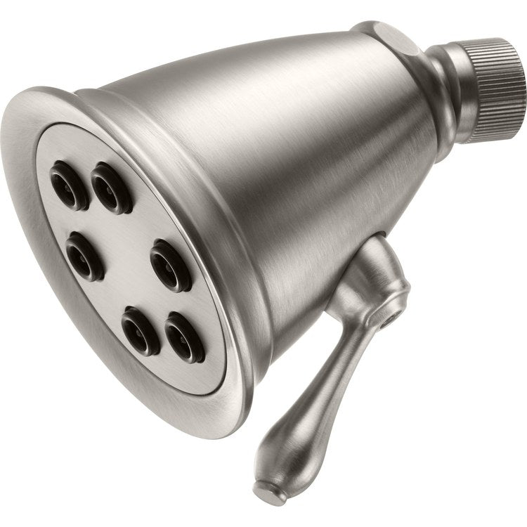 Showerhead 1 Functions Burnished Brass 3-5/16 Inch 2.0 Gallons per Minute 6 Jets Round - Image 1