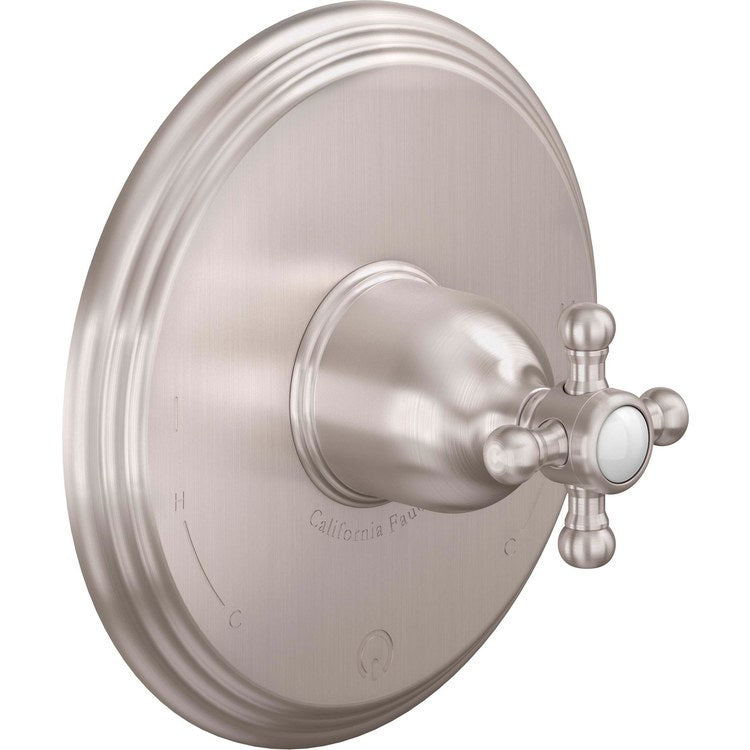 Pressure Balance Valve Trim Del Mar Dual 1 Cross Oil Rubbed Bronze - Image 1