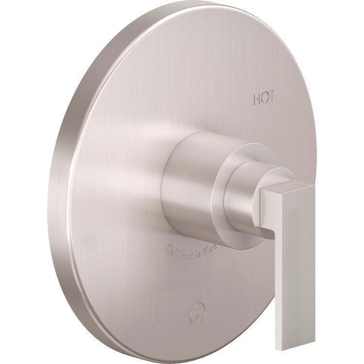 Pressure Balance Valve Trim Terra Mar 1 Lever Matte Black ADA - Image 1