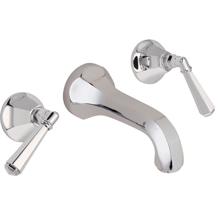 Lavatory Trim Monterey Vessel Wall 2 Lever Lifetime Satin Gold ADA 1.2 Gallons per Minute - Image 1