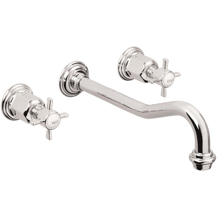 Lavatory Trim Montecito Vessel Wall 2 Cross Satin Nickel 1.2 Gallons per Minute - Image 1
