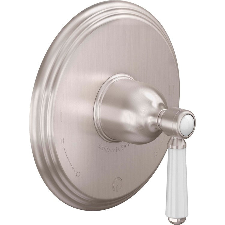 Pressure Balance Valve Trim Cardiff Dual 1 Lever Antique Copper Flat ADA - Image 1