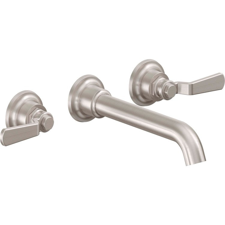 Lavatory Trim Descanso Works Vessel Wall 2 Lever Antique Copper Flat ADA 1.2 Gallons per Minute - Image 1