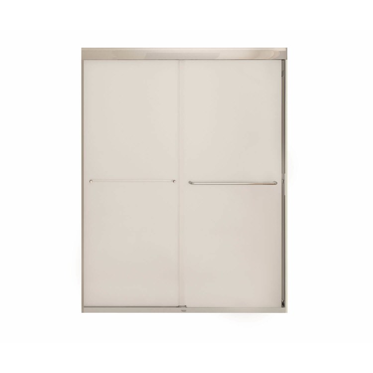 Shower Door Kameleon Sliding 55-59 x 71 Inch Chrome Frosted 1/4 Inch - Image 2