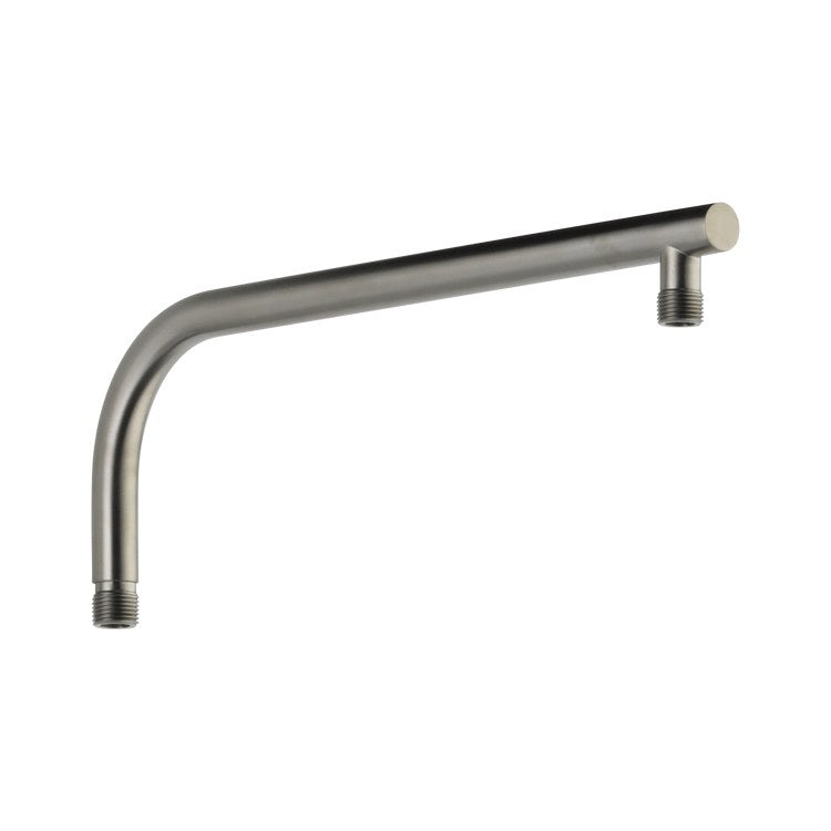 Shower Arm Universal Showering Components Round Overhead Lumicoat Stainless 17-1/2 Inch 17-1/2 Inch Brass 6-1/2 Inch - Image 1