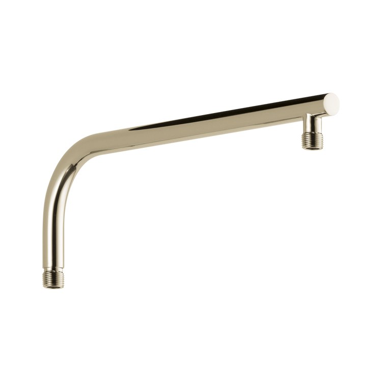 Shower Arm Universal Showering Components Round Overhead Lumicoat Polished Nickel 17-1/2 Inch 17-1/2 Inch Brass 6-1/2 Inch - Image 1