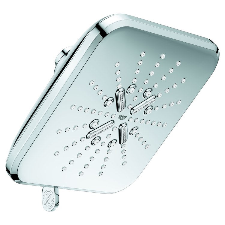 Showerhead Rainshower Smartactive 3 Functions StarLight Chrome 6-1/2 Inch 1.75 Gallons per Minute Square - Image 1