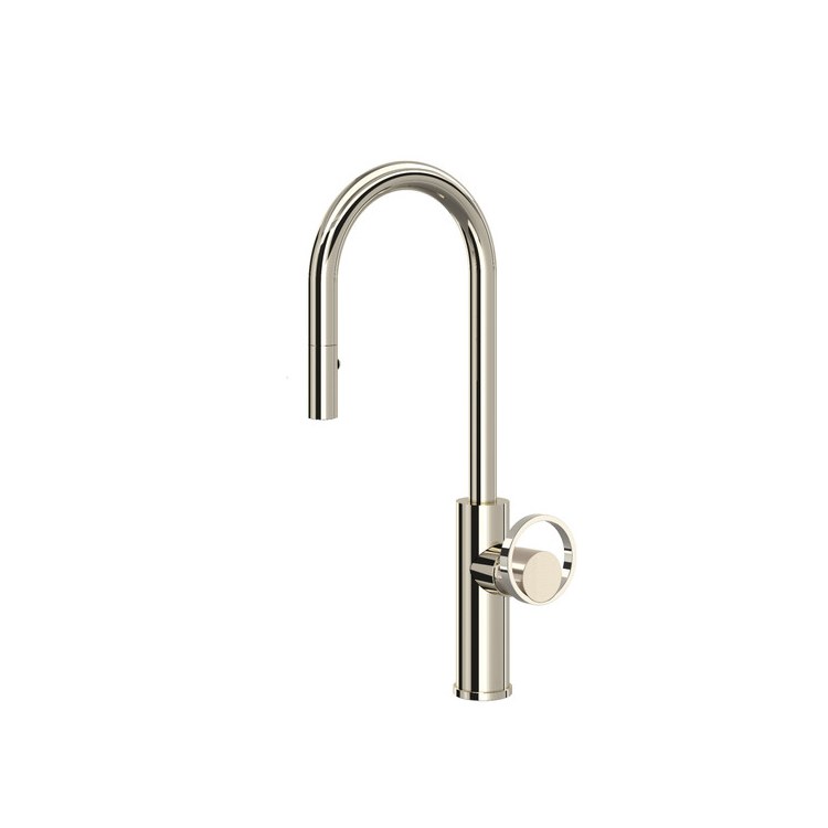 Bar Faucet Eclissi Pull Down Less Handle Polished Nickel 1.8 Gallons per Minute - Image 1