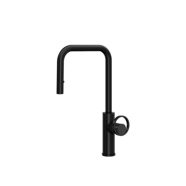 Kitchen Faucet Eclissi Pull Down Less Handle Matte Black 1.75 Gallons per Minute - Image 1