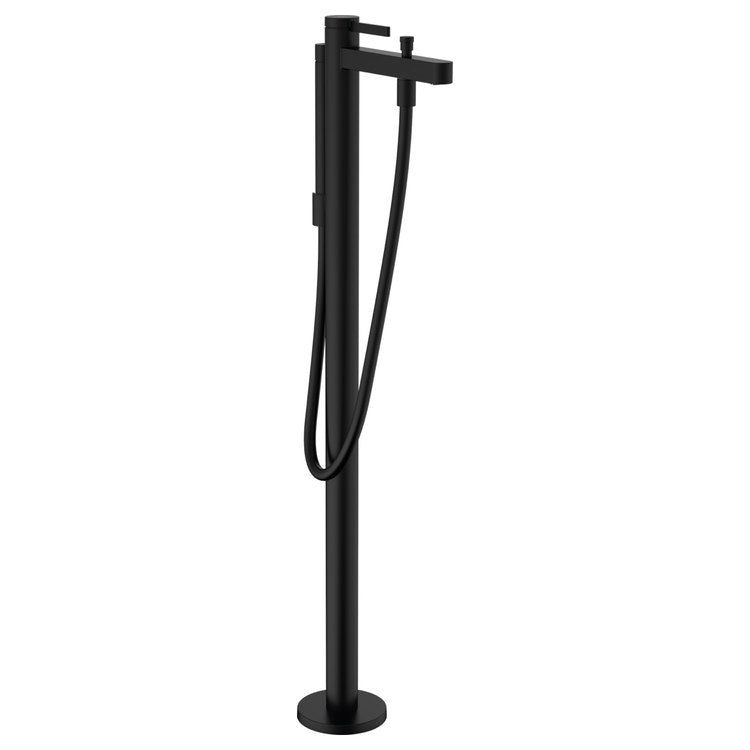 Tub Filler Trim Finoris Freestanding with Handshower 1 Lever Matte Black 5.28 Gallons per Minute - Image 1