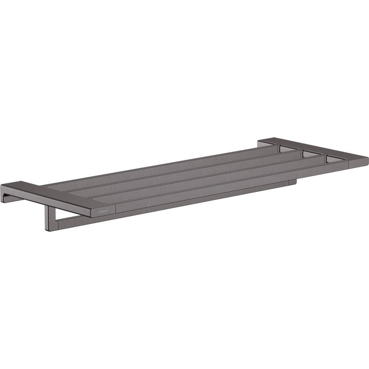 Towel Rack AddStoris with Towel Bar Brushed Black Chrome 25 Inch Metal 9-3/4 Inch Wall Mount - Image 1