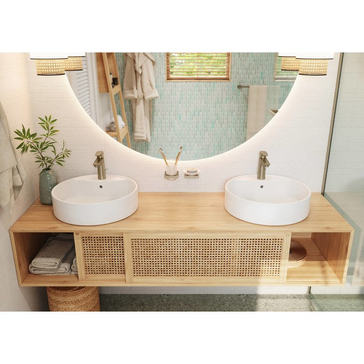 Tumbler AddStoris Toothbrush Holder Brushed Bronze Wall Mount Ceramic/Metal - Image 3