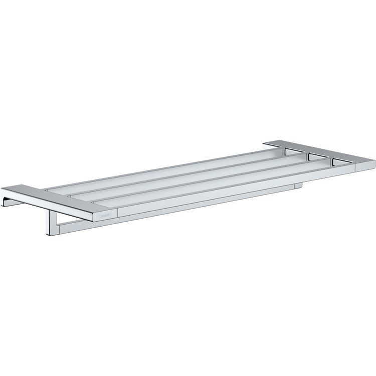 Towel Rack AddStoris with Towel Bar Chrome 25 Inch Metal 9-3/4 Inch Wall Mount - Image 1